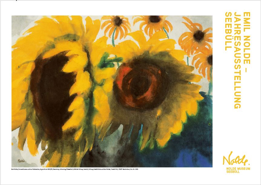 Plakat: Emil Nolde, "Sonnenblumen und vier ...", 1930/356