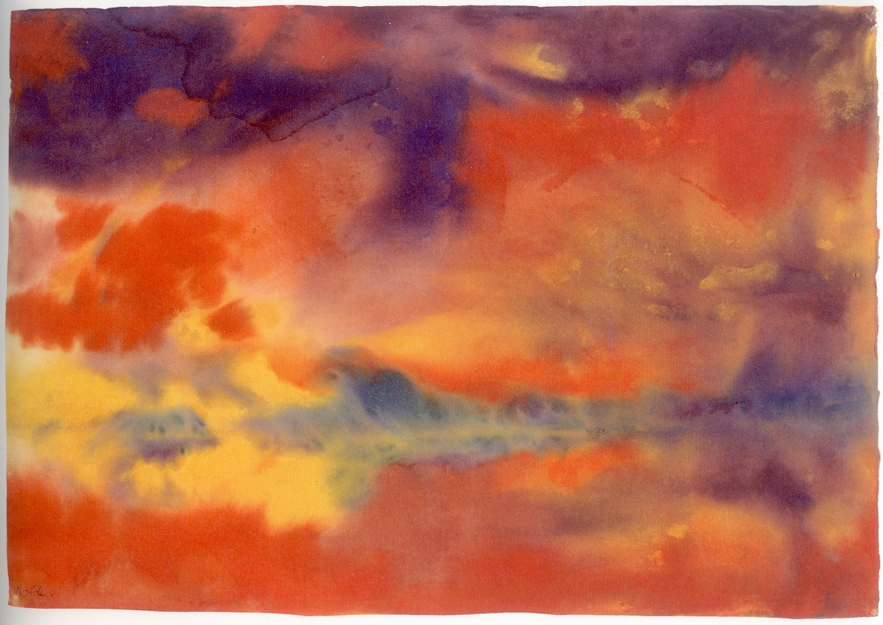 Kunstkarte: "Wolken und Meer", um 1925