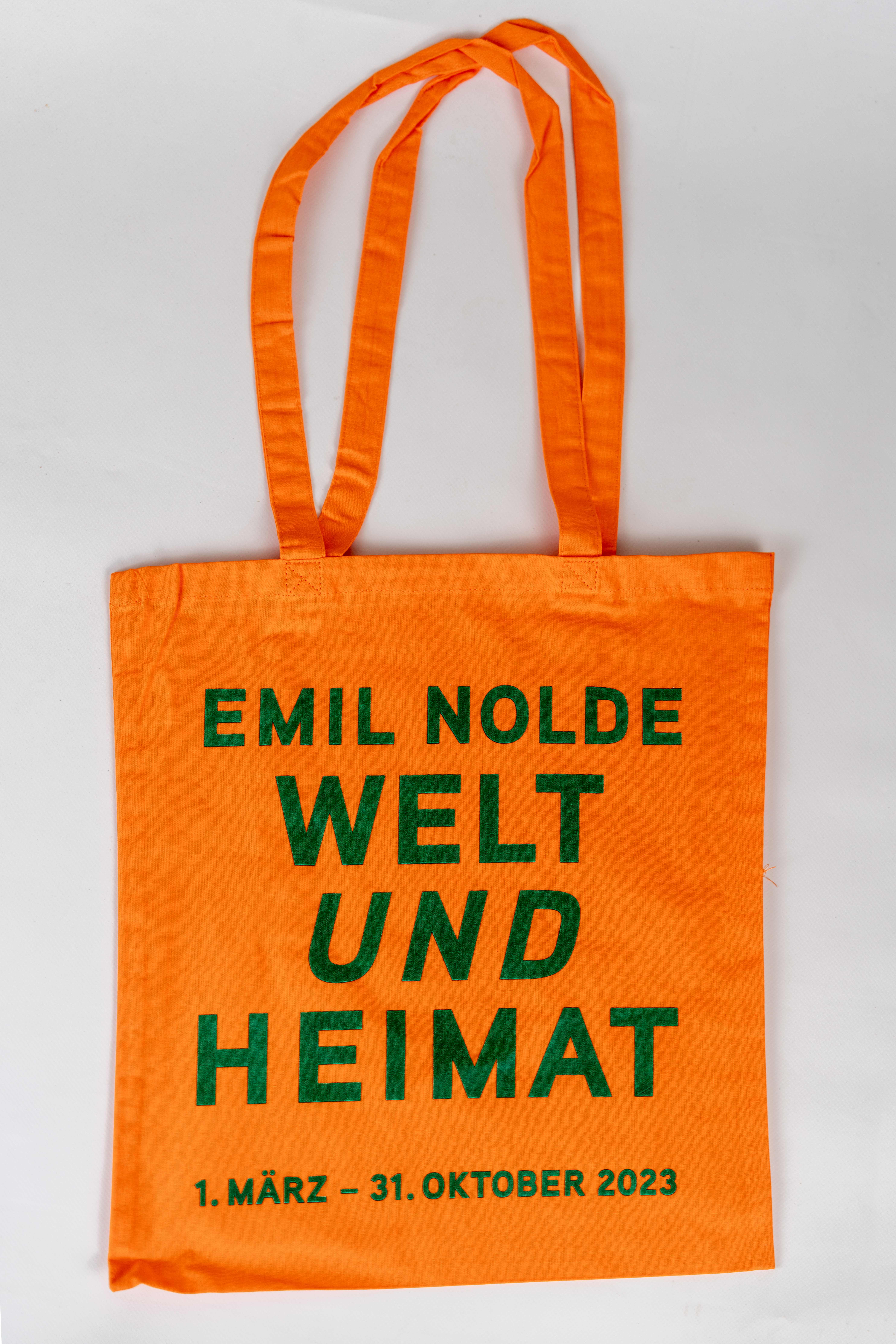 Stofftasche orange Emil Nolde Welt und Heimat 2023