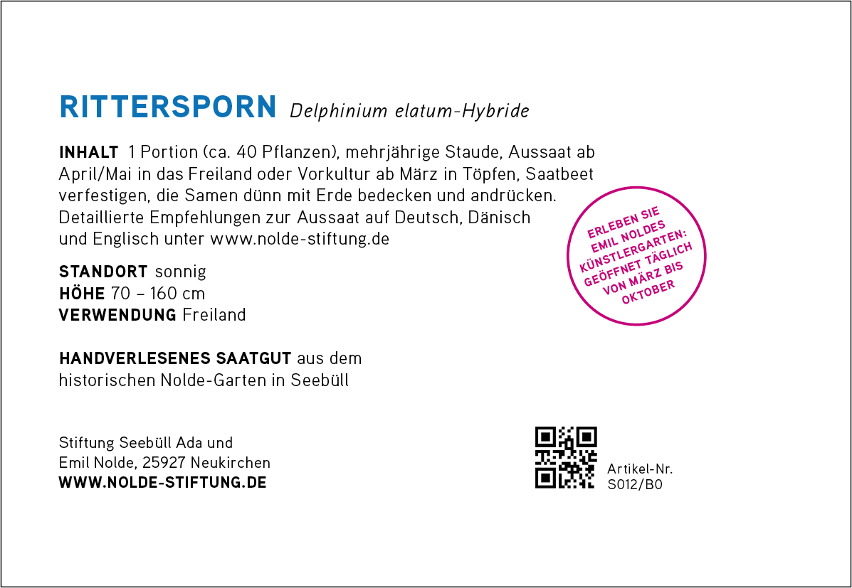 Seebüller Saatgut Rittersporn / Delphinium elatum-Hybride