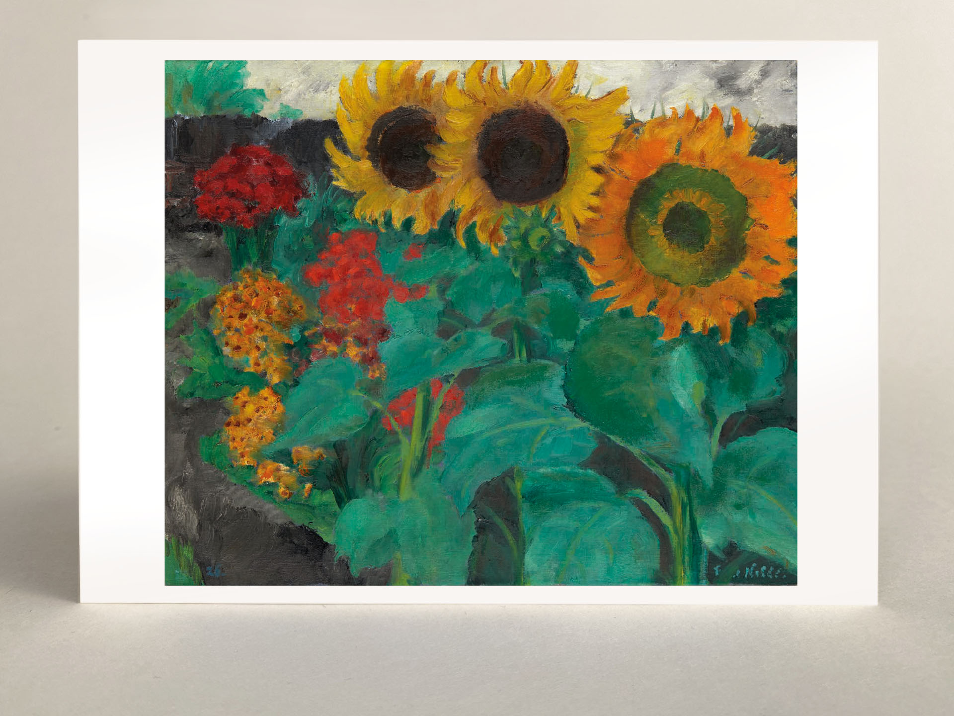 Kunstkarte: "Sonnenblumen"